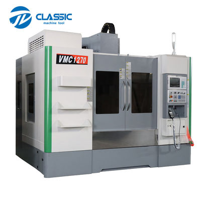 Eje de aluminio vertical económico del centro de mecanización del CNC del perfil de la fresadora del CNC VMC1270 4