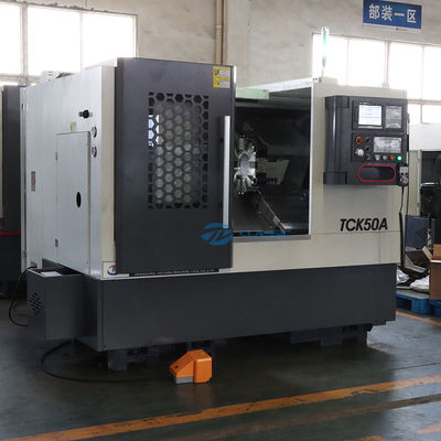 Máquina inclinada de la máquina del torno del CNC TCK50A de la máquina del torno de la cama y del torno del CNC
